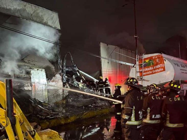 Reportan saldo blanco tras incendio en Central de Abasto de la CDMX