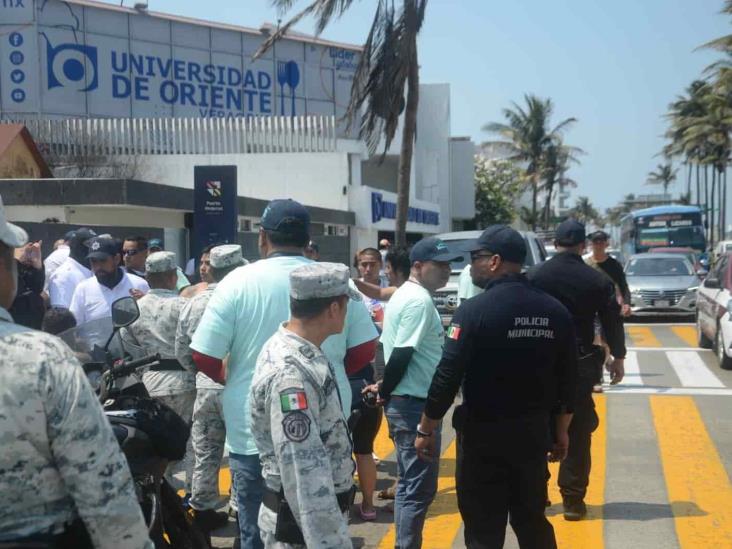 Con lesiones menores resultó guardavidas agredido en Veracruz