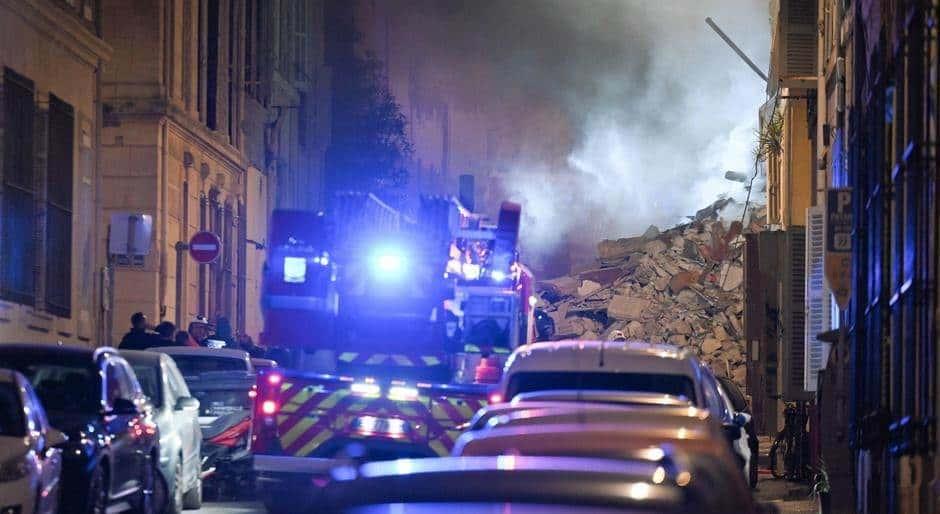 Se derrumba edificio en el centro de Marsella (+Video)