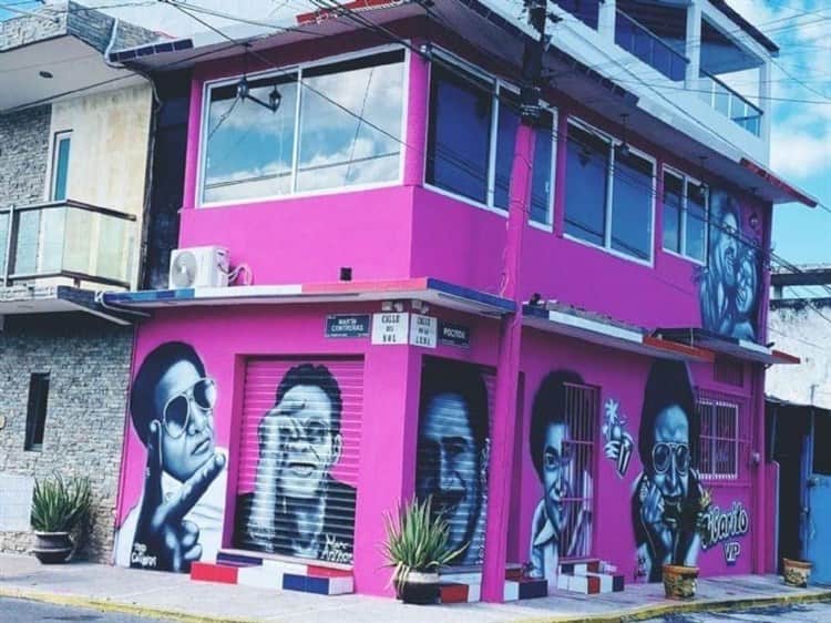 Poderozo: artista urbano transforma Boca del Río con su creatividad