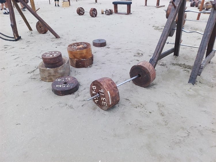 Gimnasio en playa Martí de Veracruz, todo un éxito