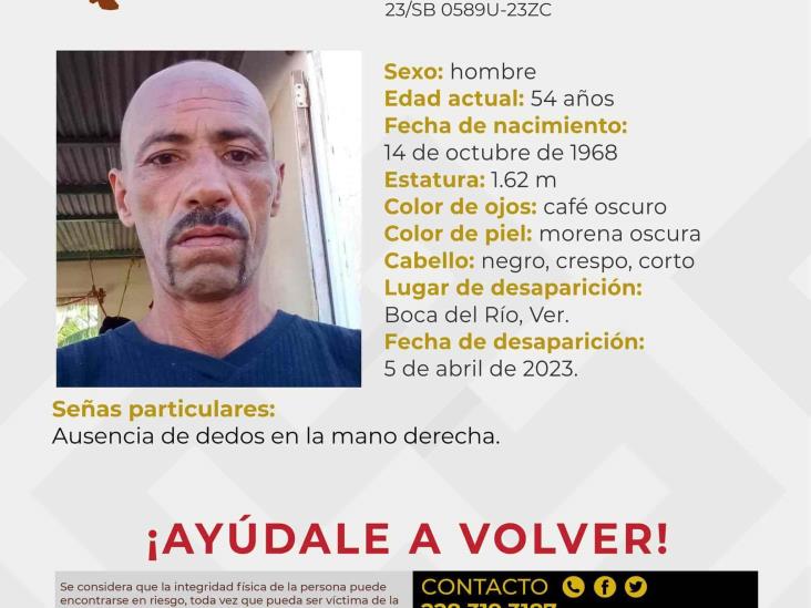 Buscan a José Luis Ferra López, desapareció en Boca del Río