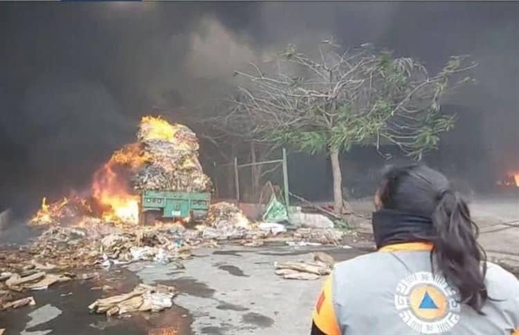 Recicladora incendiada había sido clausurada por la PMA