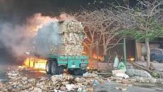 Fuerte incendio en recicladora en Veracruz; desalojaron la zona por peligro (+Video)
