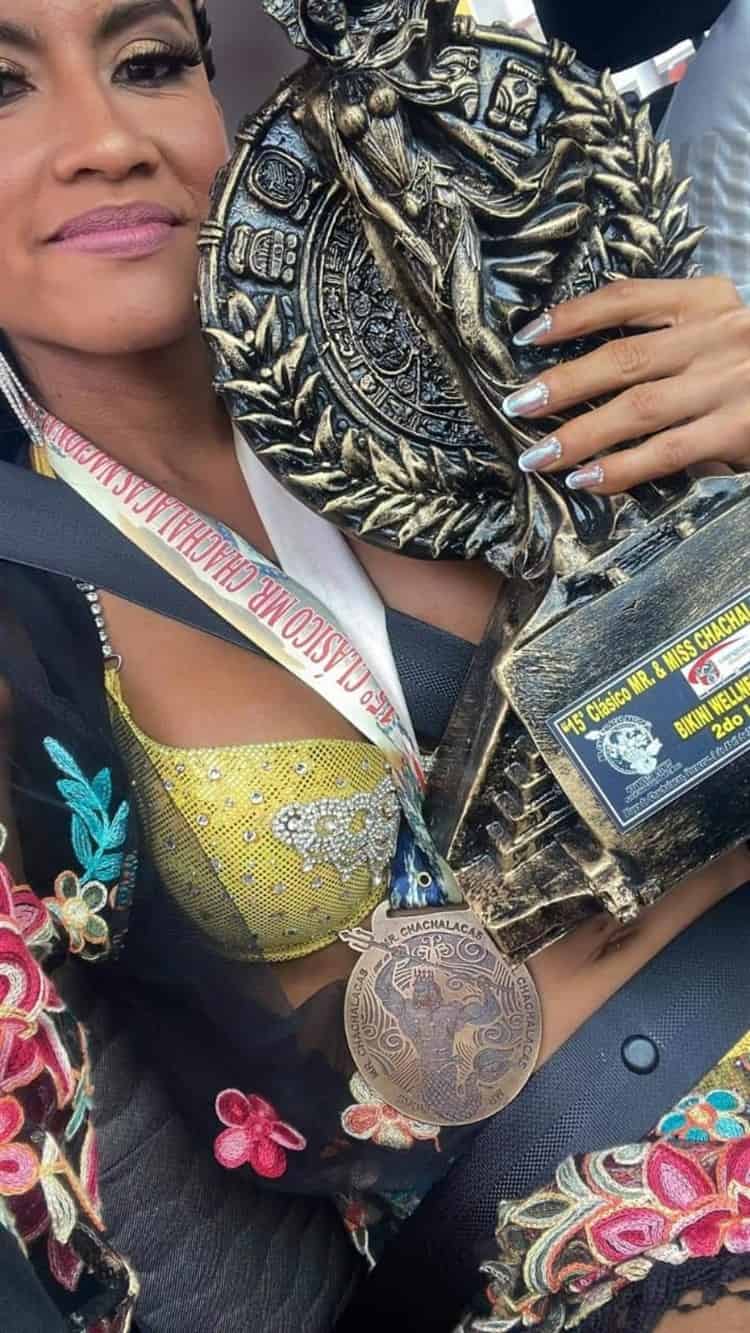 Mare Ramos ganó segundo lugar en competencia de fisiculturismo