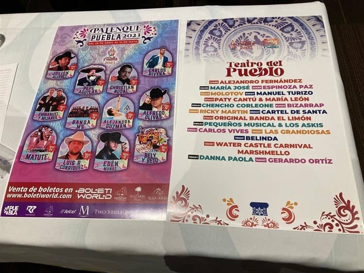 Bizarrap, Danna Paola y Ricky Martin son los artistas invitados a la Feria de Puebla 2023