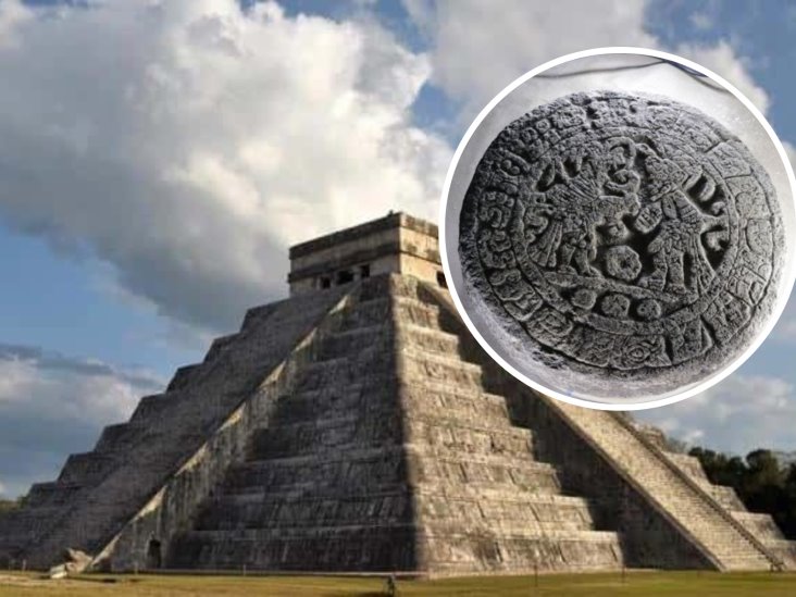 Hallan en Chichén Itzá disco con jeroglíficos mayas con más de mil años de antigüedad