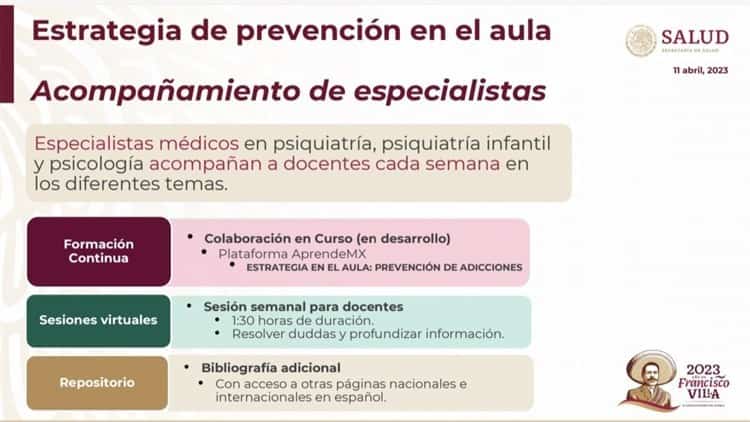 Presentan nueva sección en La Mañanera para combate y prevención de adicciones