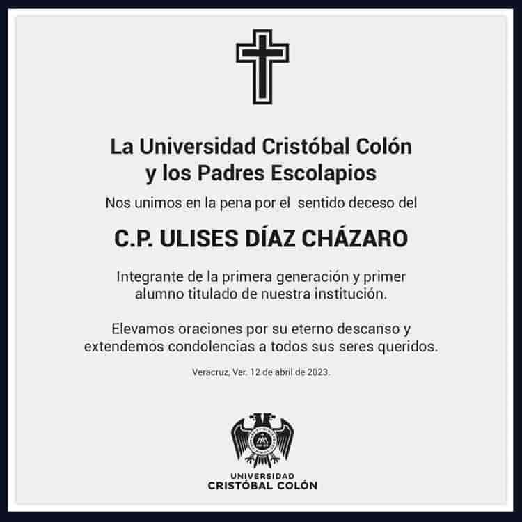 Muere Ulises Díaz, primer titulado de la Universidad Cristóbal Colón