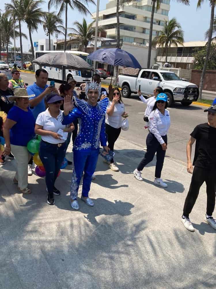 Participa contingente de 600 elementos en rumbata del Carnaval de Veracruz