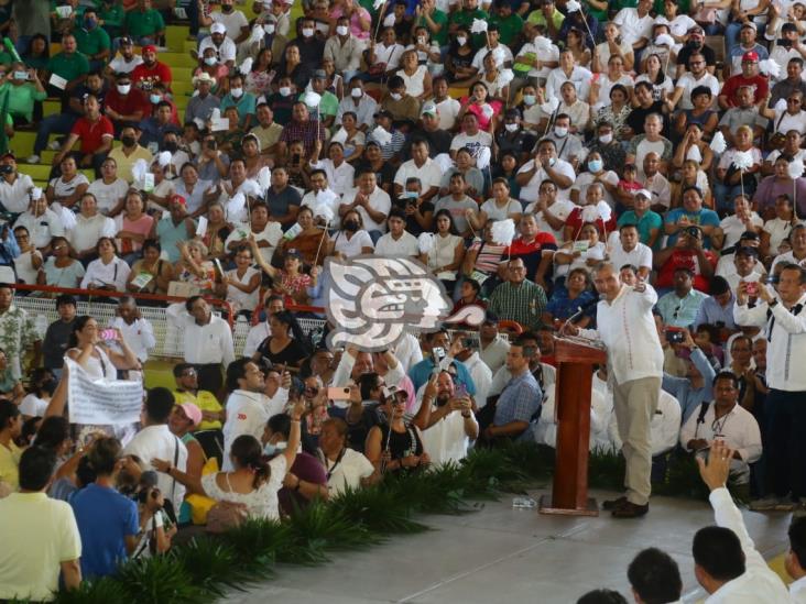 Palabras del Secretario de Gobernación, Adán Augusto López en la reunión con petroleros de la zona sur de Veracruz