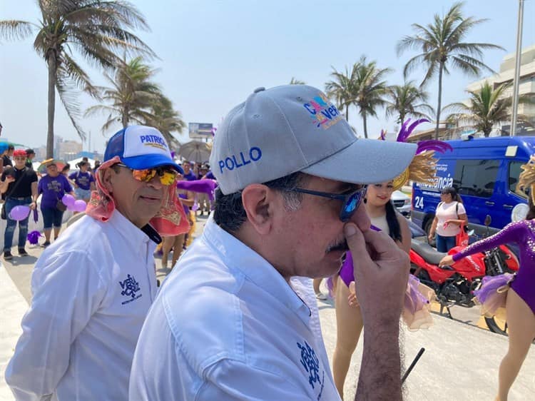 Participa contingente de 600 elementos en rumbata del Carnaval de Veracruz