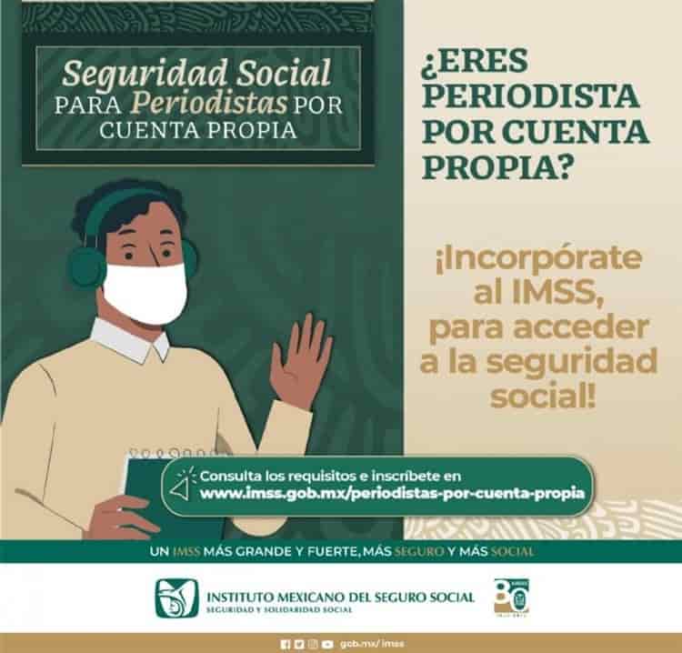IMSS convoca a reporteros independientes de Veracruz a obtener su seguridad social