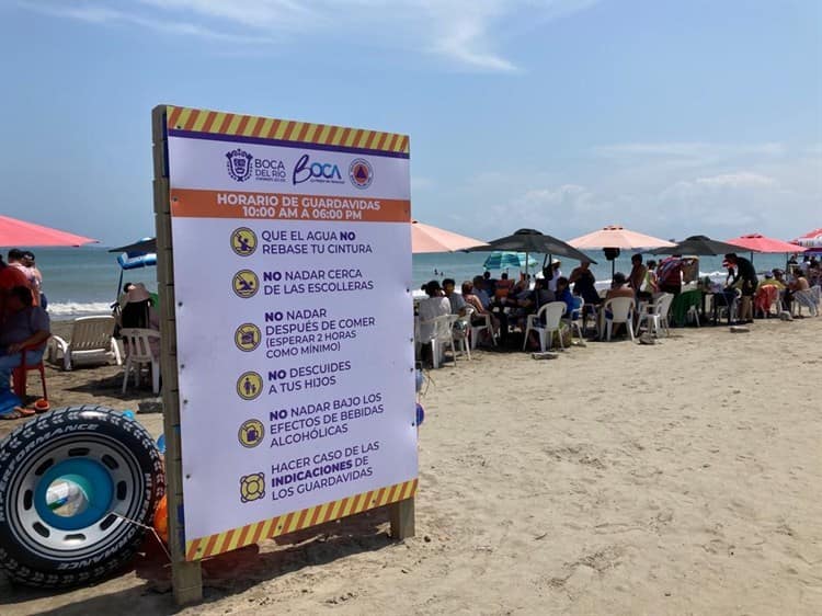 PC de Boca del Río atendió 30 reportes en zona de playas durante Semana Santa
