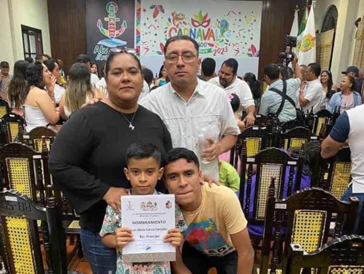 Bebetín es el Príncipe Primero del Carnaval de Alvarado