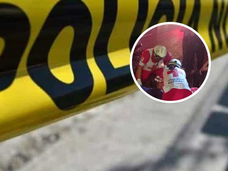Motociclista resulta herido tras derrapar en la colonia Ortiz Rubio, en Veracruz