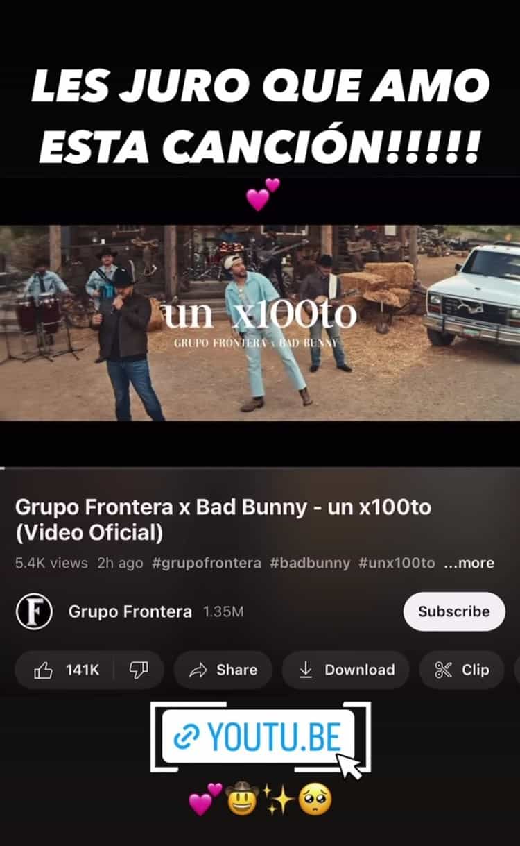 Así suena Un x100to, colaboración de Grupo Frontera y Bad Bunny (+Video)