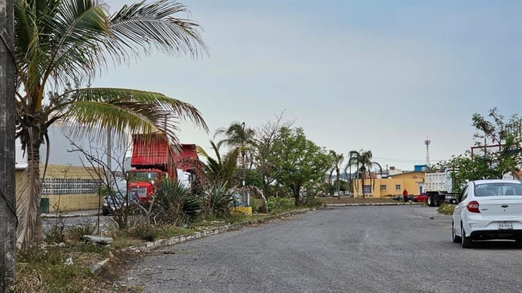 Traileros se adueñan calles en Geovillas del Puerto, en Veracruz