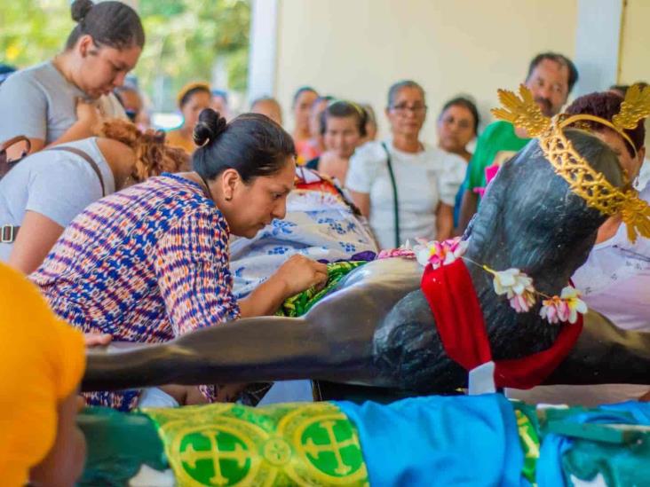 Cristo Negro de Otatitlán visitó a católicos de Acayucan