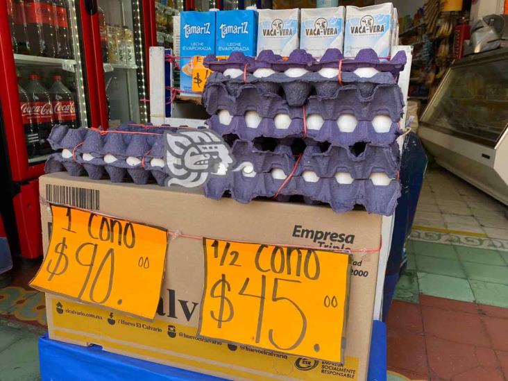 ¡Carísimo de París! Cono de huevo alcanza los 90 pesos en Xalapa
