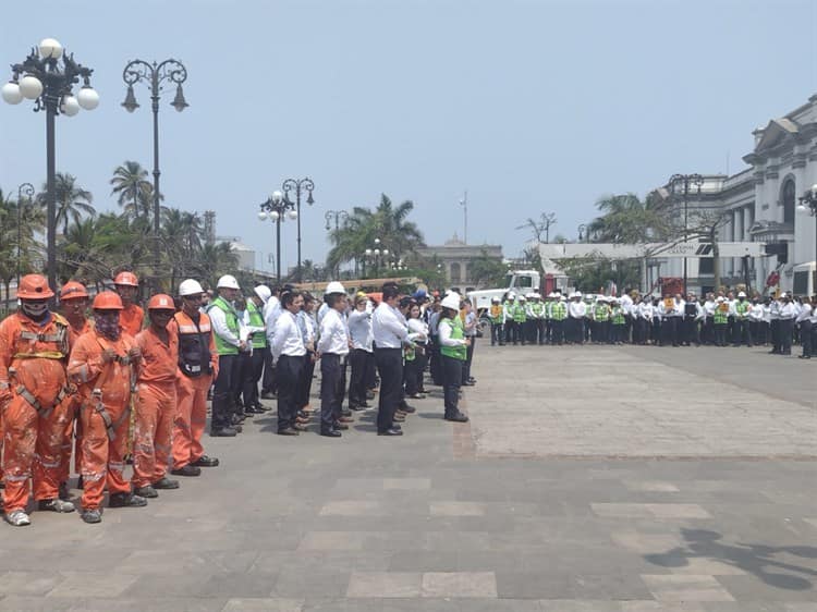 Más de 200 personas participaron en el simulacro de Asipona en Veracruz