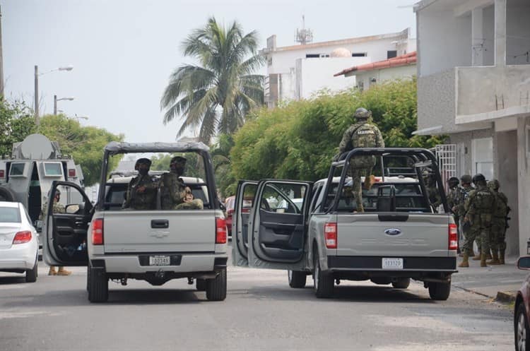 Fuerte operativo en Geo Los Pinos de Veracruz deja un detenido (+Video)