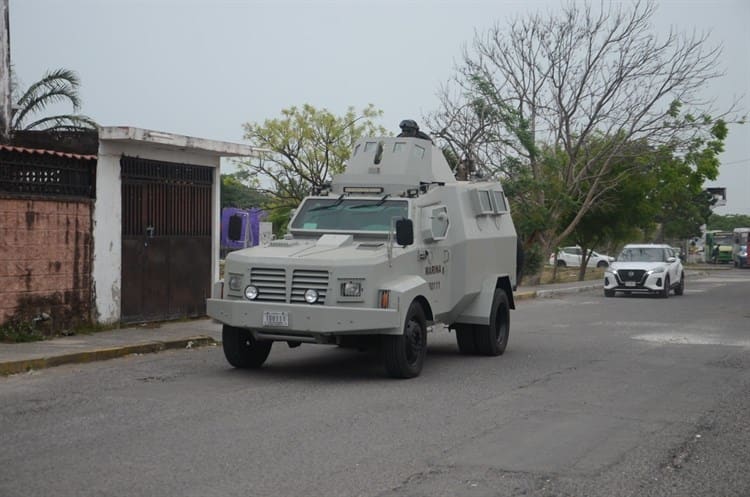 Fuerte operativo en Geo Los Pinos de Veracruz deja un detenido (+Video)