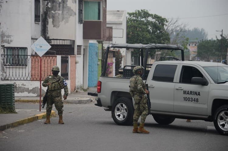 Fuerte operativo en Geo Los Pinos de Veracruz deja un detenido (+Video)