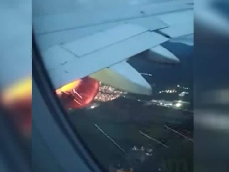 Turbina de avión de Viva Aerobús explota y arde en llamas en pleno vuelo (+Video)