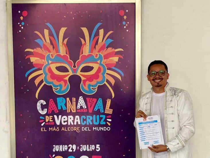 Felipe Campos busca convertirse en rey del Carnaval de Veracruz 2023