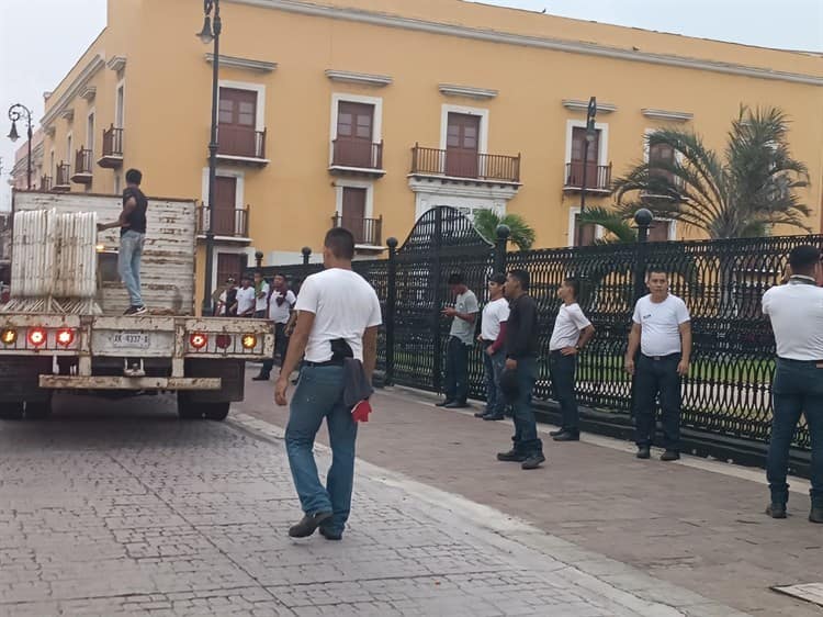 Cierres viales en Centro Histórico de Veracruz por visita de AMLO