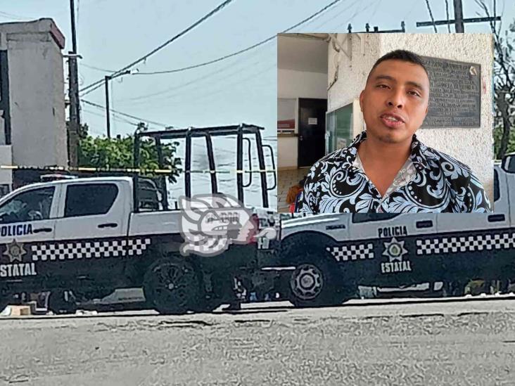Otra de policías; habrían robado camioneta a campesino en Cosoleacaque