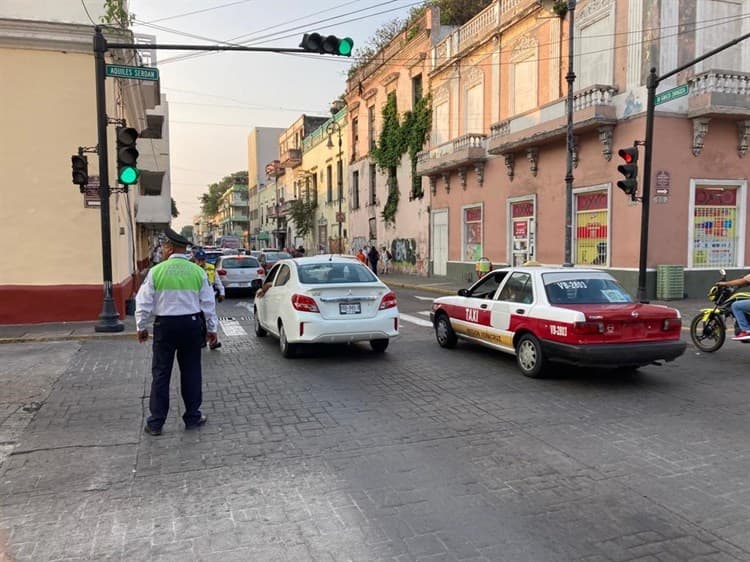 Caos en Centro Histórico de Veracruz por visita presidencial