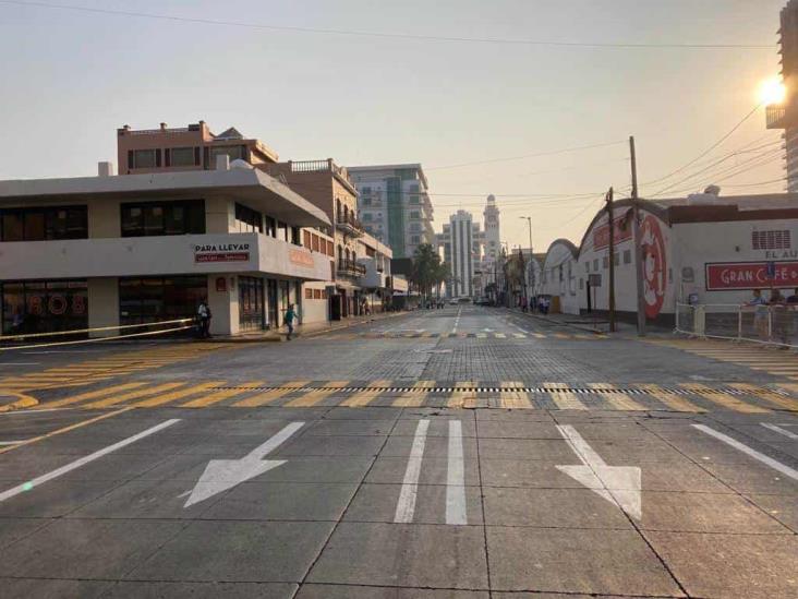 Caos en Centro Histórico de Veracruz por visita presidencial