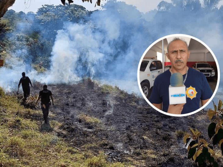 Por altas temperaturas, aumentaron los incendios de pastizales en Veracruz