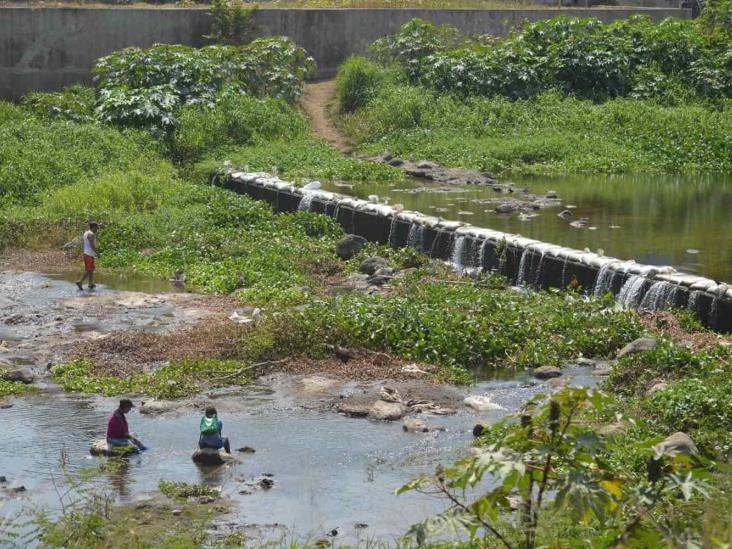 ¡Estiaje seca el río Jamapa! Ya presenta niveles muy bajos de agua