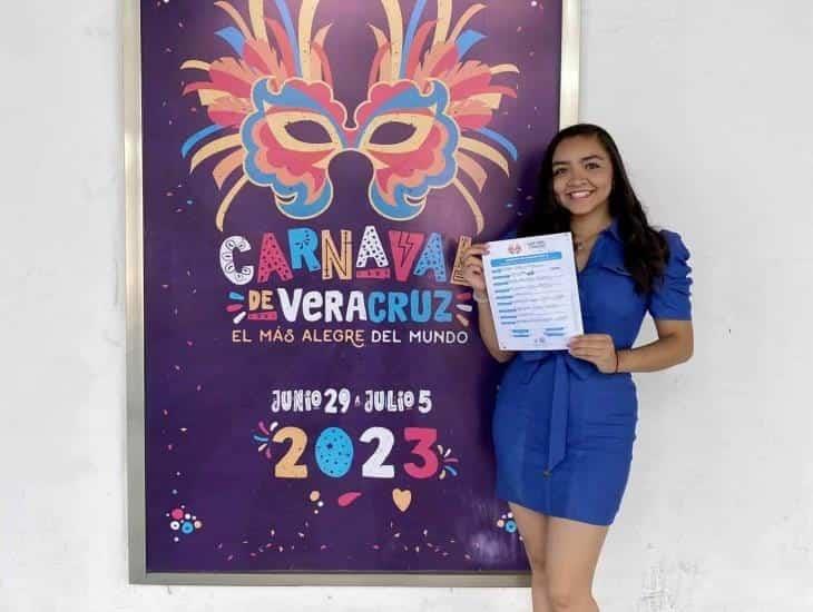 ¡Ya está la primera! Se inscribe candidata a reina del Carnaval de Veracruz 2023