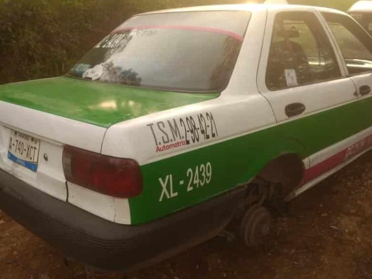 Desvalijan taxi en colonias 9 de Abril y Ejidal, en Xalapa