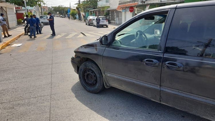 Motociclista resulta lesionado tras ser atropellado en calles de Veracruz