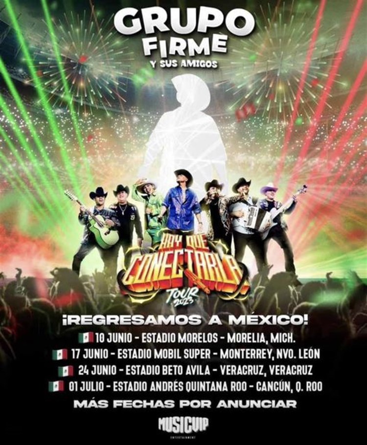 Ya se veía venir; Grupo Firme anuncia concierto en Veracruz