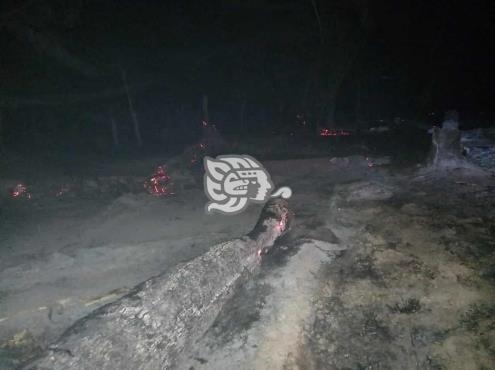 ¡Lamentable! Incendio fulmina 11 hectáreas en Texistepec; tres equinos murieron