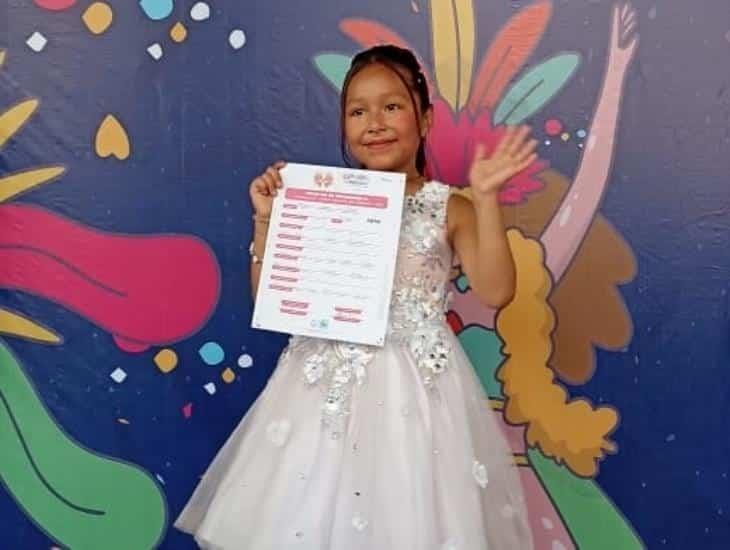 Sofía Amayrani se inscribe como candidata a reina infantil del Carnaval de Veracruz 2023 (+Video)