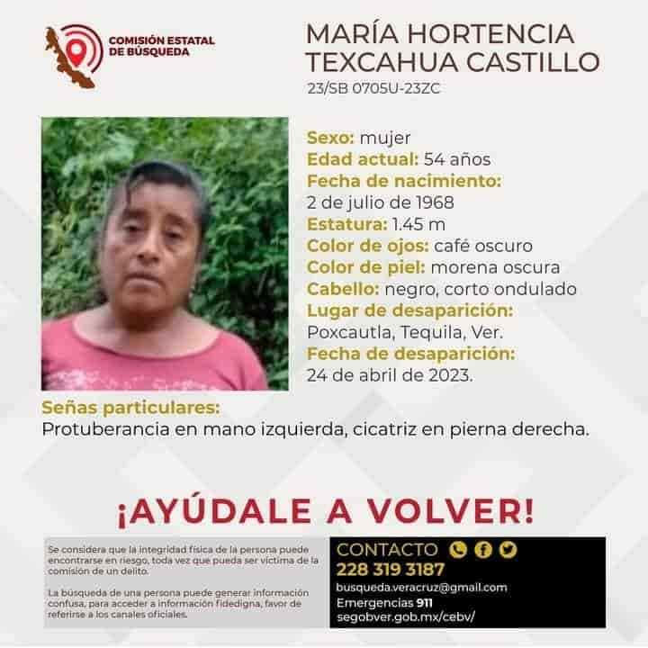 Desaparecen 7 personas en la región de las altas montañas de Veracruz