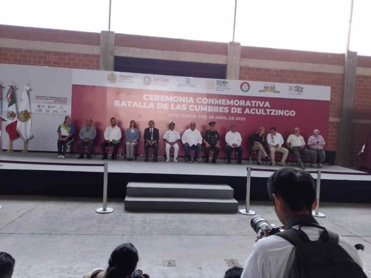 Con autoridades estatales y de Francia, conmemoran la Batalla de las Cumbres de Acultzingo