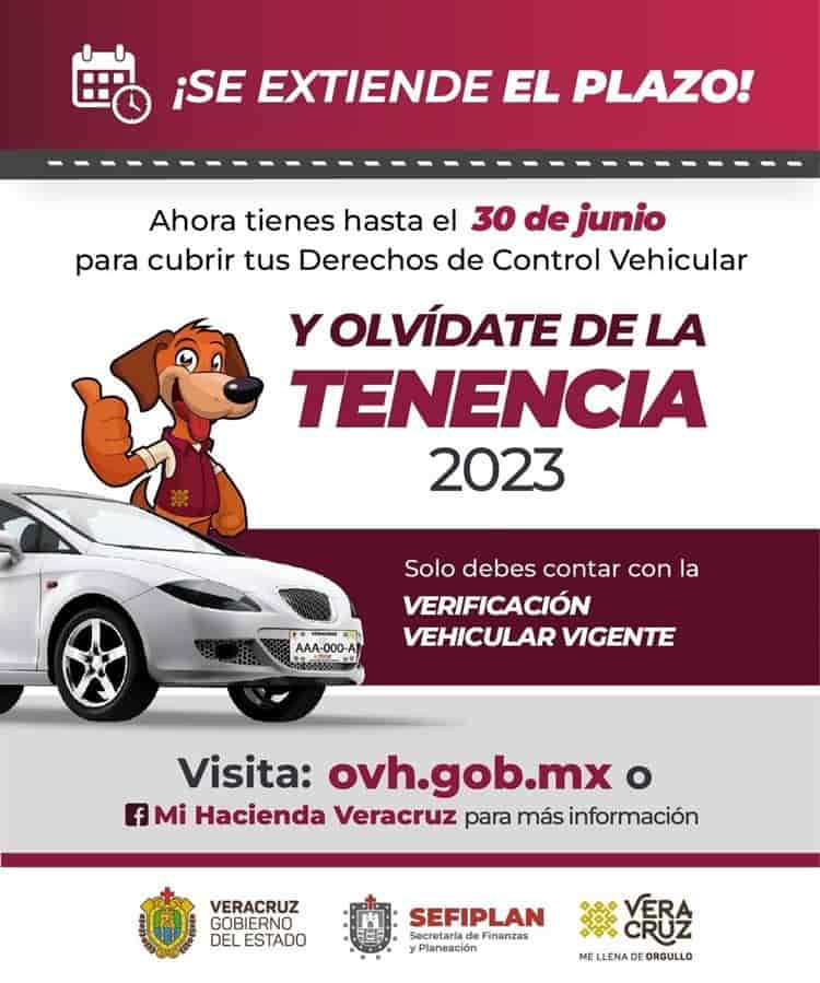 Extienden plazo para pago de derechos vehiculares en Veracruz