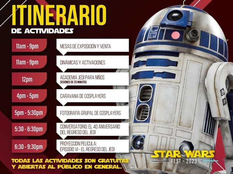 La Fuerza estará presente en el Star Wars Fest 2023 en Boca del Río