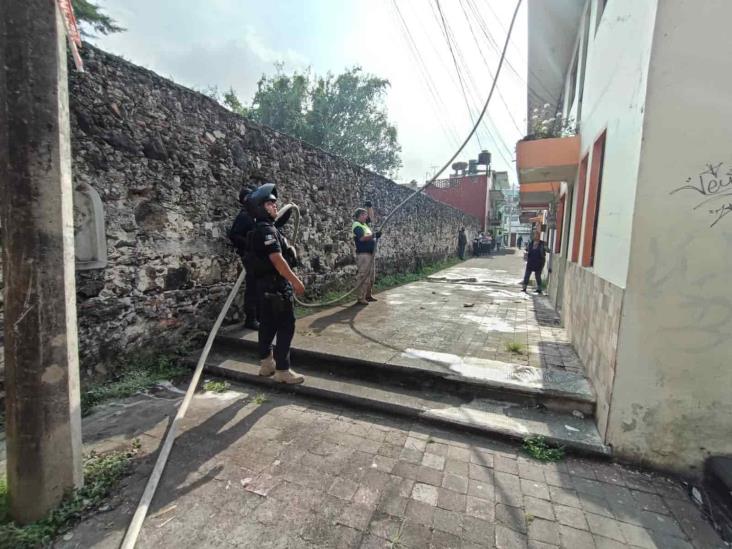 Se incendia vivienda en céntrica zona de Xalapa