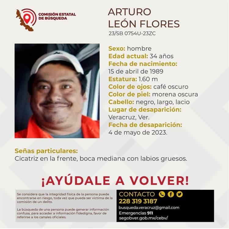 Arturo León, cumple 24 horas desaparecido en Veracruz; urge su localización
