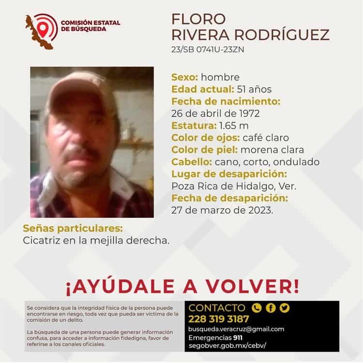Buscan a 5 hombres reportados como desaparecidos en Poza Rica