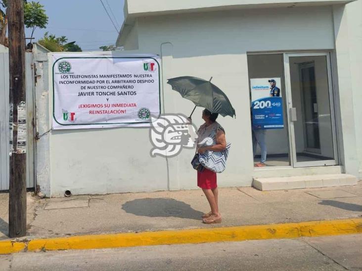 En paro, telefonistas de 3 municipios del sur de Veracruz